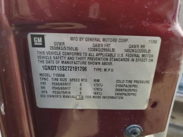 Photo 12 VIN: 1GNDT13S272181796 - CHEVROLET TRAILBLAZE 