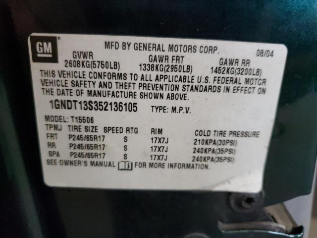 Photo 12 VIN: 1GNDT13S352136105 - CHEVROLET TRAILBLAZE 