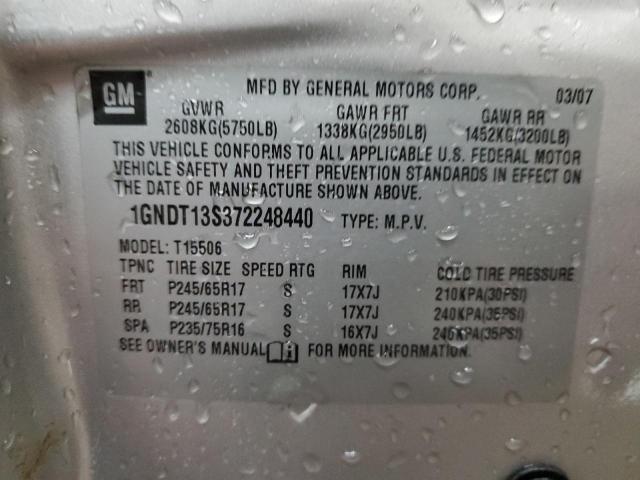 Photo 12 VIN: 1GNDT13S372248440 - CHEVROLET TRAILBLZR 