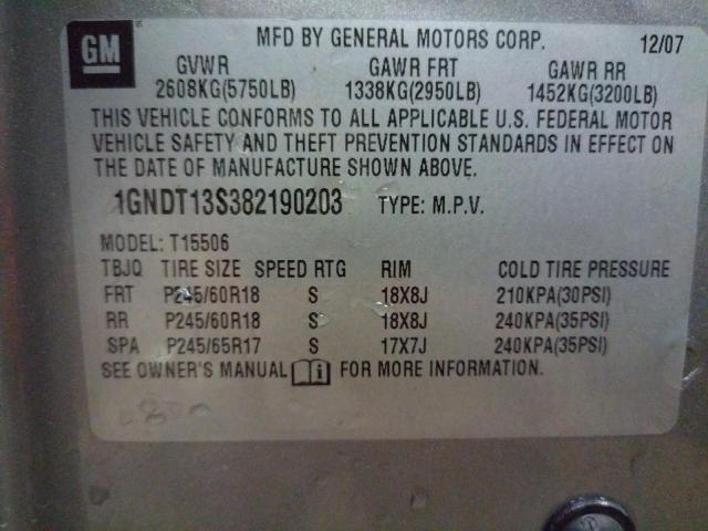 Photo 12 VIN: 1GNDT13S382190203 - CHEVROLET TRAILBLAZE 