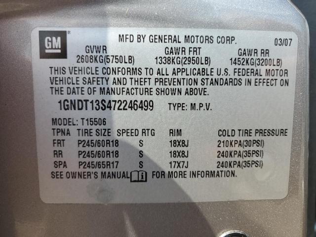 Photo 12 VIN: 1GNDT13S472246499 - CHEVROLET TRAILBLZR 