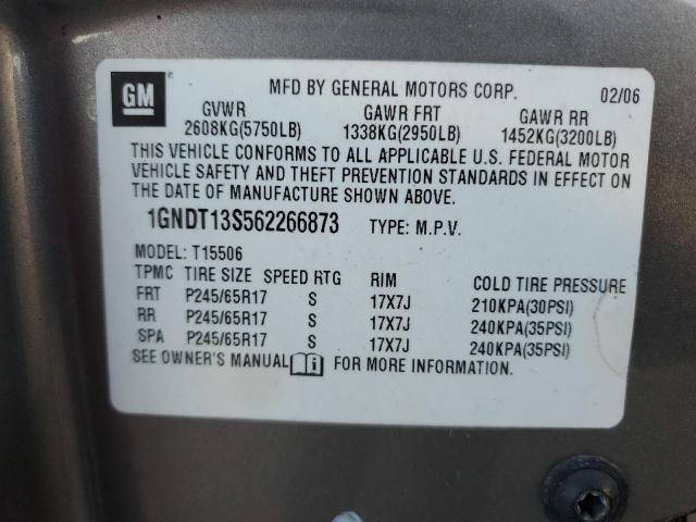 Photo 12 VIN: 1GNDT13S562266873 - CHEVROLET TRAILBLAZE 