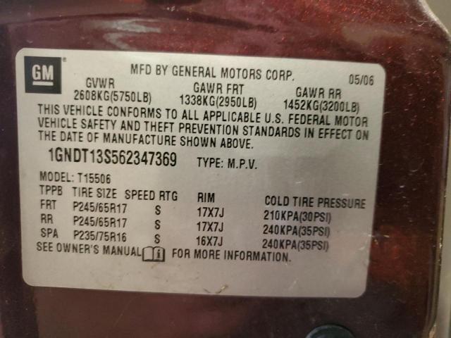 Photo 12 VIN: 1GNDT13S562347369 - CHEVROLET TRAILBLAZE 