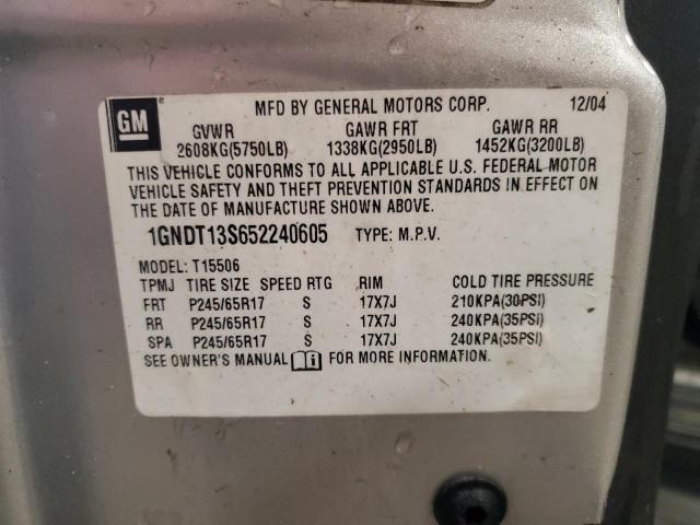 Photo 12 VIN: 1GNDT13S652240605 - CHEVROLET TRAILBLAZE 