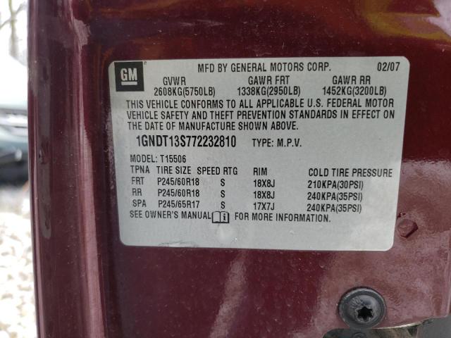 Photo 11 VIN: 1GNDT13S772232810 - CHEVROLET TRAILBLAZE 