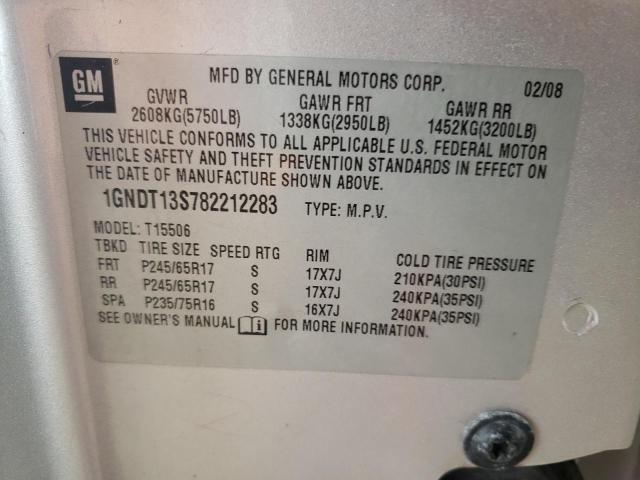 Photo 12 VIN: 1GNDT13S782212283 - CHEVROLET TRAILBLAZE 