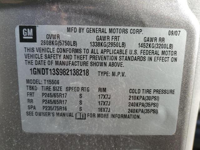 Photo 12 VIN: 1GNDT13S982138218 - CHEVROLET TRAILBLAZE 