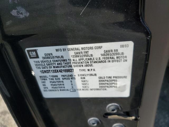 Photo 11 VIN: 1GNDT13SX42169827 - CHEVROLET TRAILBLAZE 