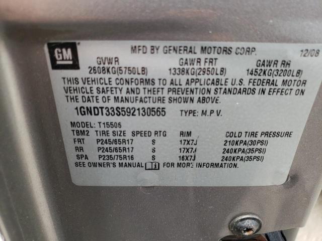 Photo 12 VIN: 1GNDT33S592130565 - CHEVROLET TRAILBLAZE 