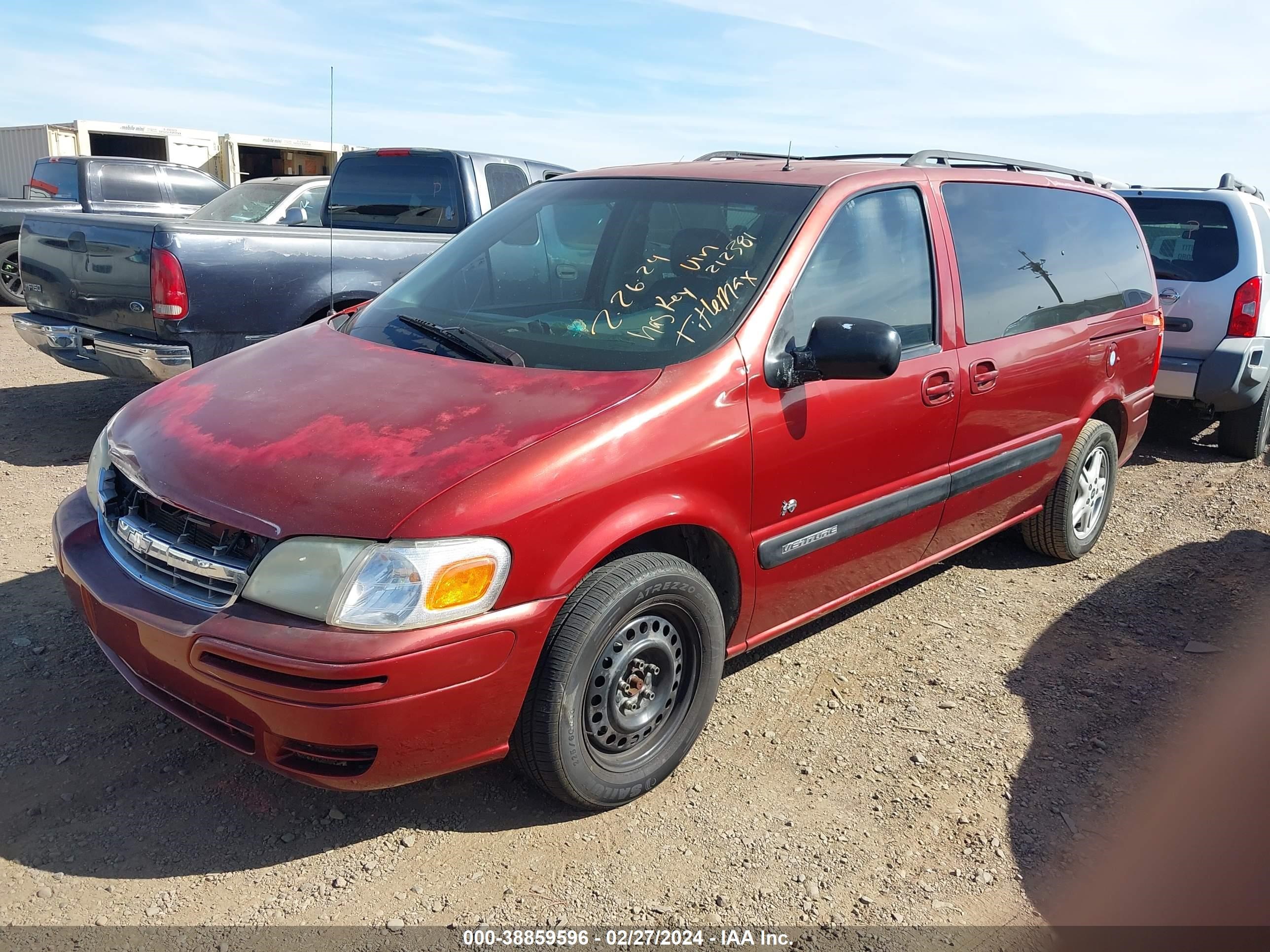 Photo 1 VIN: 1GNDV13E72D212381 - CHEVROLET VENTURE 