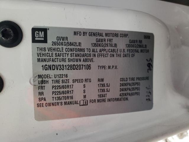 Photo 9 VIN: 1GNDV33128D207106 - CHEVROLET UPLANDER L 