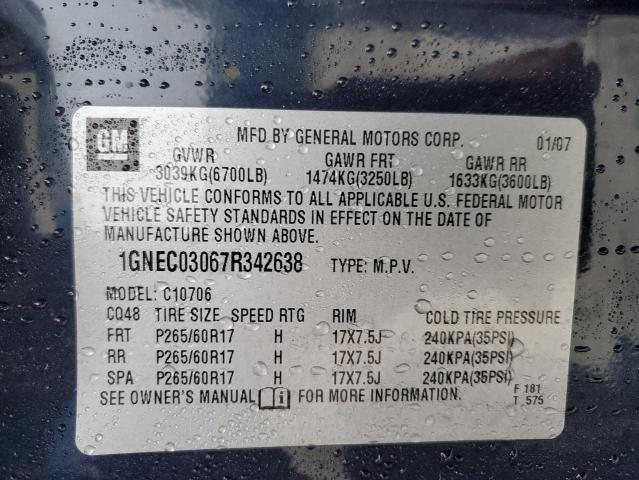 Photo 11 VIN: 1GNEC03067R342638 - CHEVROLET TAHOE 