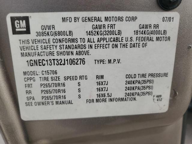 Photo 13 VIN: 1GNEC13T32J106276 - CHEVROLET TAHOE 