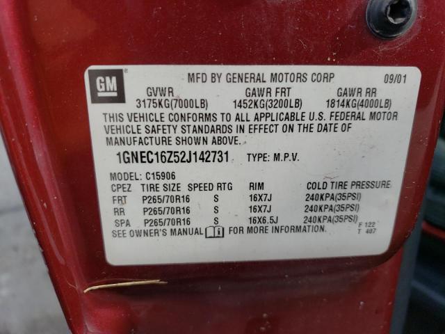 Photo 11 VIN: 1GNEC16Z52J142731 - CHEVROLET SUBURBAN 