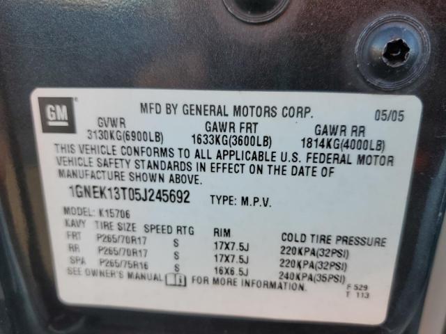 Photo 13 VIN: 1GNEK13T05J245692 - CHEVROLET TAHOE K150 