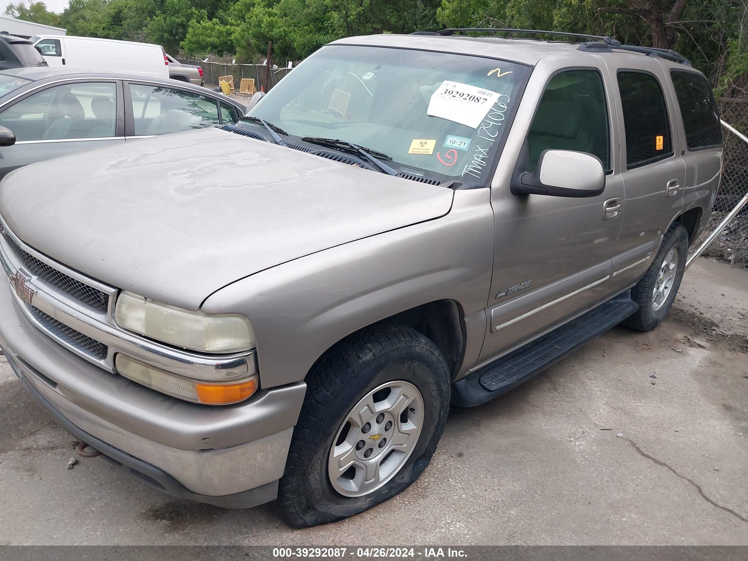 Photo 1 VIN: 1GNEK13T11J124065 - CHEVROLET TAHOE 