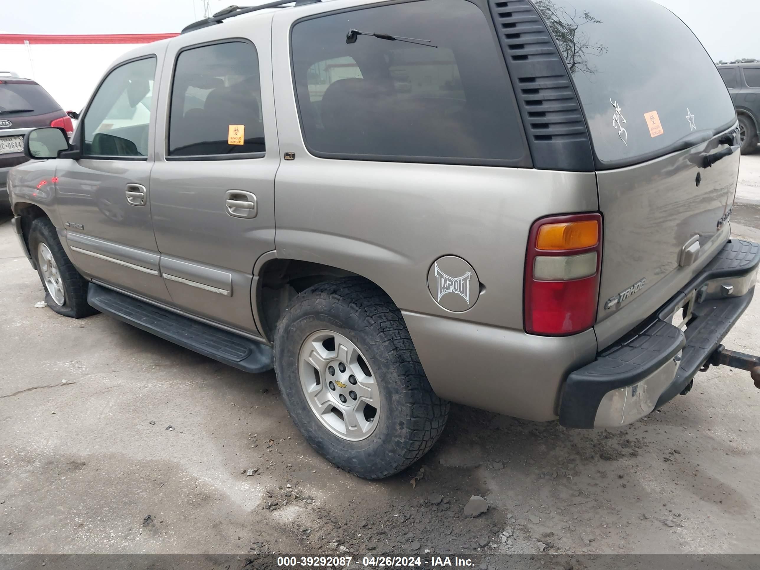 Photo 2 VIN: 1GNEK13T11J124065 - CHEVROLET TAHOE 