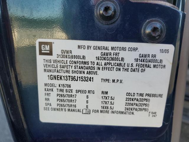 Photo 12 VIN: 1GNEK13T96J153241 - CHEVROLET TAHOE K150 