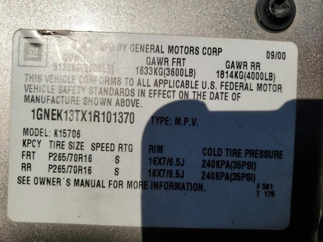 Photo 12 VIN: 1GNEK13TX1R101370 - CHEVROLET TAHOE K150 