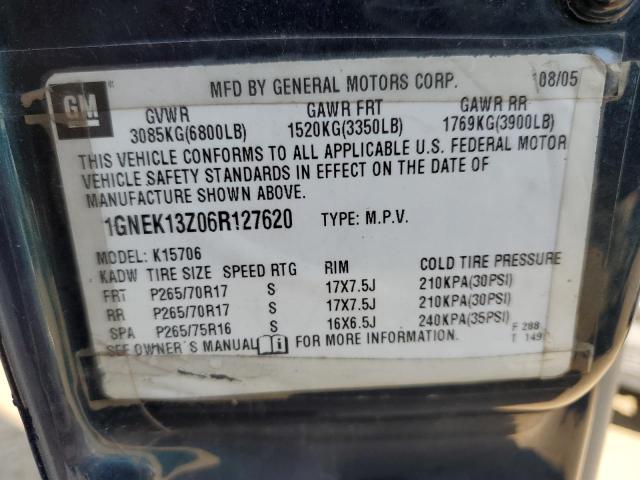 Photo 12 VIN: 1GNEK13Z06R127620 - CHEVROLET TAHOE 