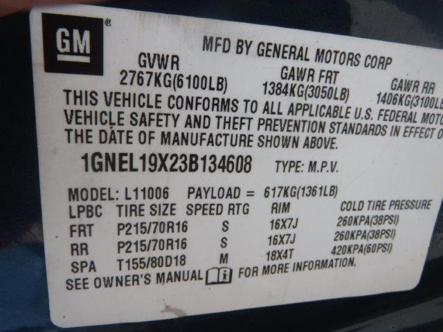 Photo 12 VIN: 1GNEL19X23B134608 - CHEVROLET ASTRO 