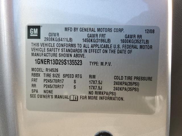 Photo 12 VIN: 1GNER13D29S135523 - CHEVROLET TRAVERSE L 