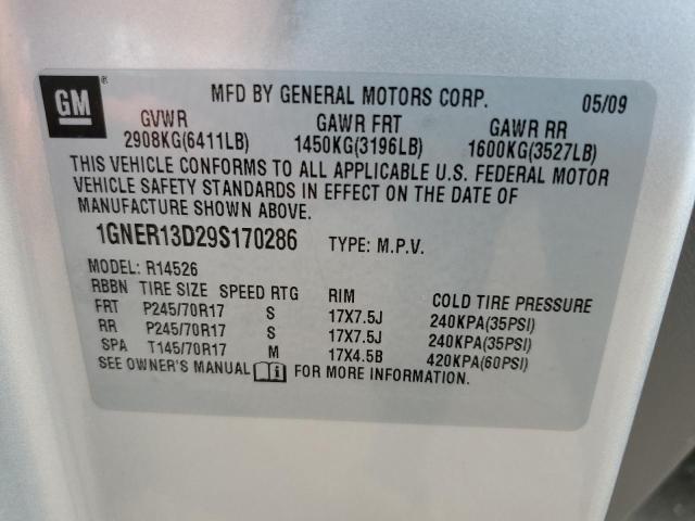 Photo 12 VIN: 1GNER13D29S170286 - CHEVROLET TRAVERSE L 