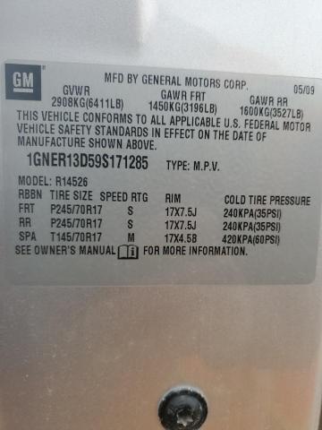 Photo 13 VIN: 1GNER13D59S171285 - CHEVROLET TRAVERSE 