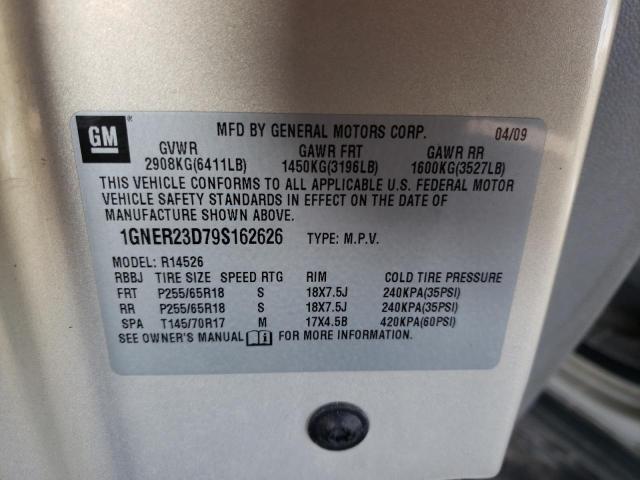 Photo 9 VIN: 1GNER23D79S162626 - CHEVROLET TRAVERSE L 