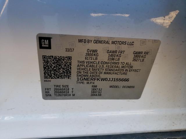 Photo 12 VIN: 1GNERFKW0JJ155666 - CHEVROLET TRAVERSE L 