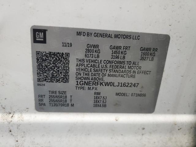 Photo 12 VIN: 1GNERFKW0LJ162247 - CHEVROLET TRAVERSE L 