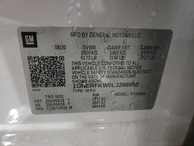 Photo 9 VIN: 1GNERFKW0LJ288950 - CHEVROLET TRAVERSE L 