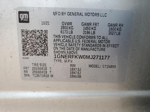 Photo 12 VIN: 1GNERFKW0MJ271177 - CHEVROLET TRAVERSE L 