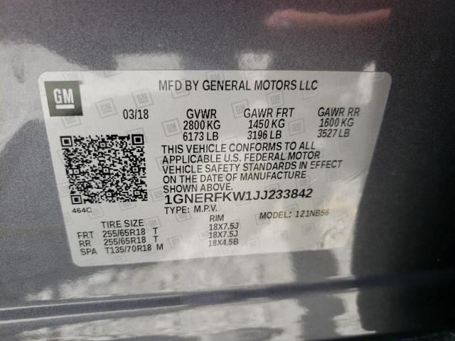 Photo 9 VIN: 1GNERFKW1JJ233842 - CHEVROLET TRAVERSE L 