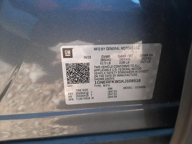 Photo 9 VIN: 1GNERFKW1KJ108518 - CHEVROLET TRAVERSE L 