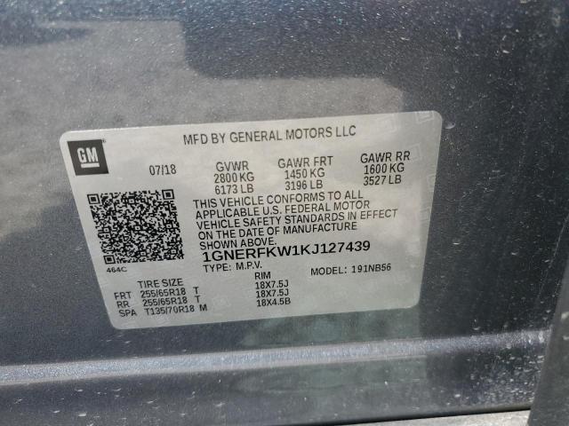 Photo 12 VIN: 1GNERFKW1KJ127439 - CHEVROLET TRAVERSE L 