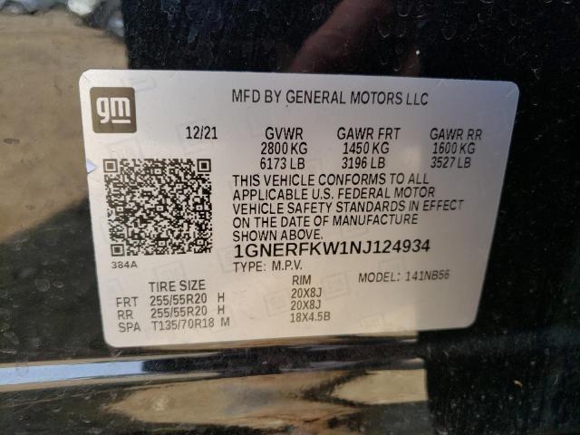 Photo 13 VIN: 1GNERFKW1NJ124934 - CHEVROLET TRAVERSE L 