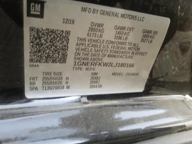 Photo 9 VIN: 1GNERFKW2LJ180166 - CHEVROLET TRAVERSE L 