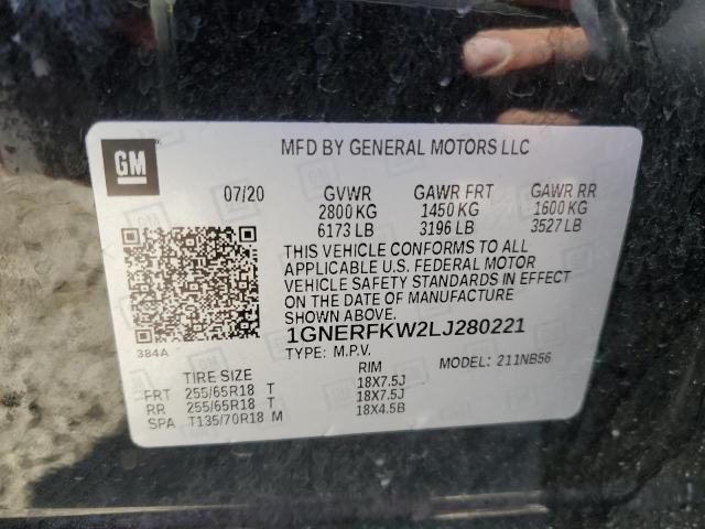 Photo 12 VIN: 1GNERFKW2LJ280221 - CHEVROLET TRAVERSE 