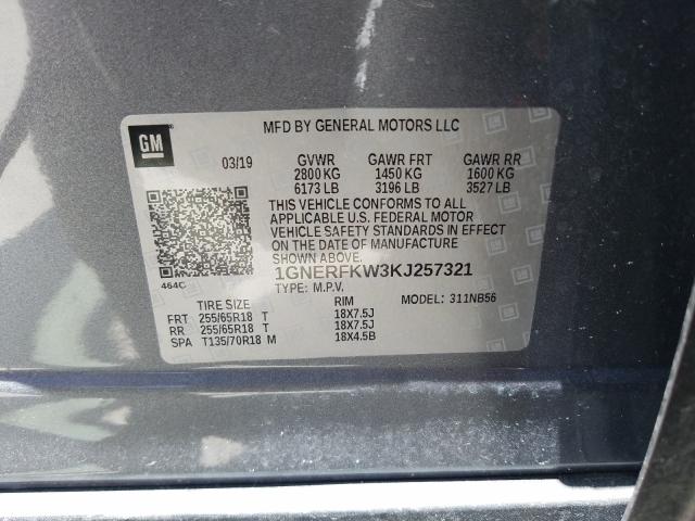 Photo 9 VIN: 1GNERFKW3KJ257321 - CHEVROLET TRAVERSE L 