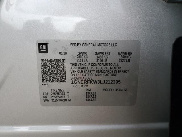 Photo 12 VIN: 1GNERFKW3LJ212395 - CHEVROLET TRAVERSE L 