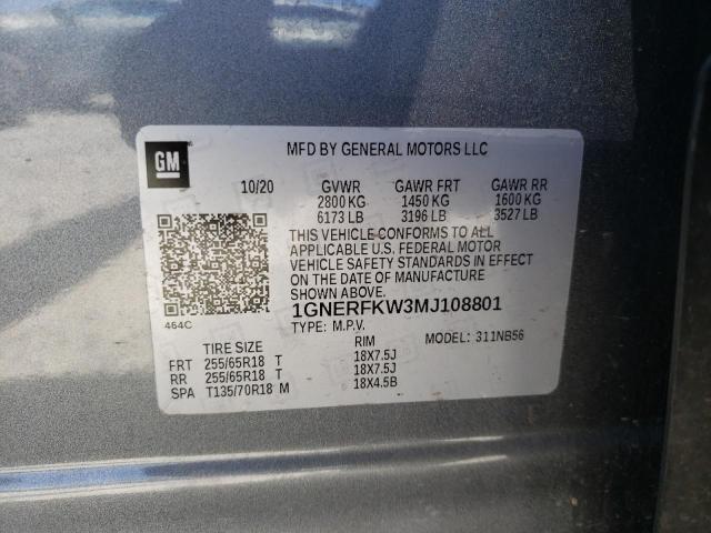 Photo 12 VIN: 1GNERFKW3MJ108801 - CHEVROLET TRAVERSE 