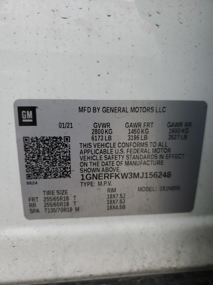 Photo 12 VIN: 1GNERFKW3MJ156248 - CHEVROLET TRAVERSE 