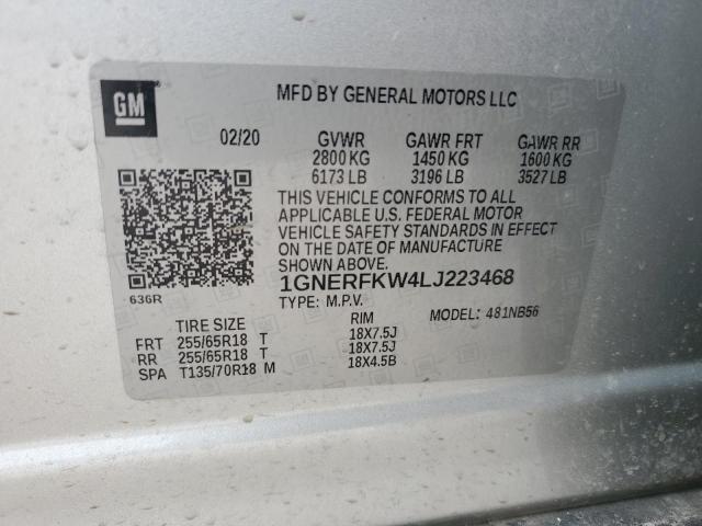 Photo 12 VIN: 1GNERFKW4LJ223468 - CHEVROLET TRAVERSE 