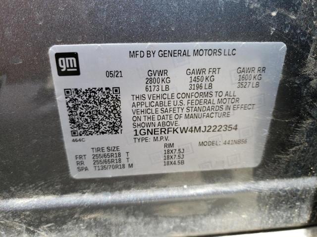 Photo 9 VIN: 1GNERFKW4MJ222354 - CHEVROLET TRAVERSE L 