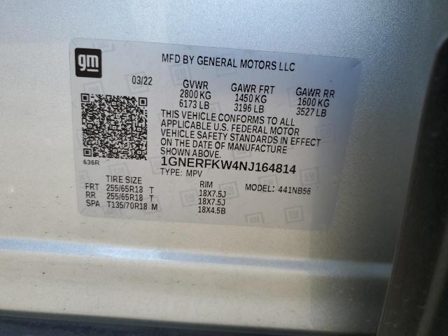 Photo 12 VIN: 1GNERFKW4NJ164814 - CHEVROLET TRAVERSE L 