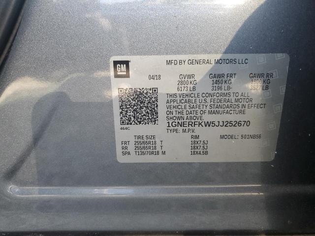 Photo 13 VIN: 1GNERFKW5JJ252670 - CHEVROLET TRAVERSE L 