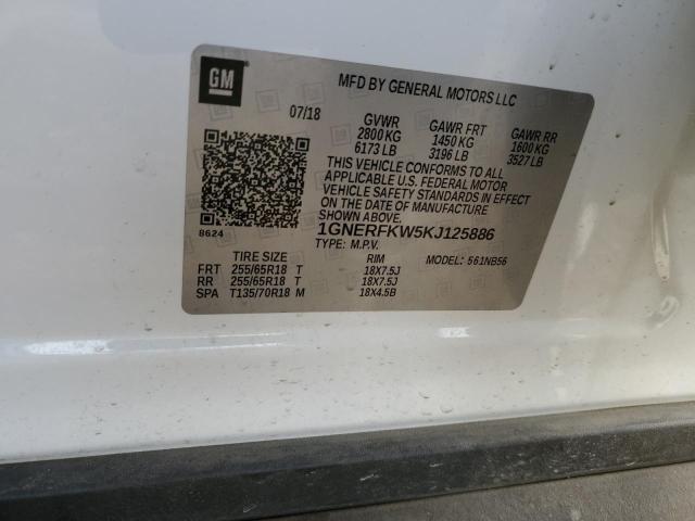 Photo 11 VIN: 1GNERFKW5KJ125886 - CHEVROLET TRAVERSE 