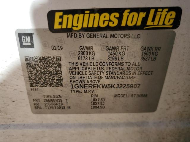 Photo 12 VIN: 1GNERFKW5KJ225907 - CHEVROLET TRAVERSE L 