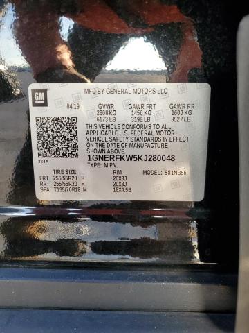 Photo 12 VIN: 1GNERFKW5KJ280048 - CHEVROLET TRAVERSE L 